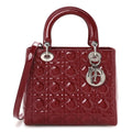 Patent Cannage Medium Lady Dior Red wholesalehk.shop