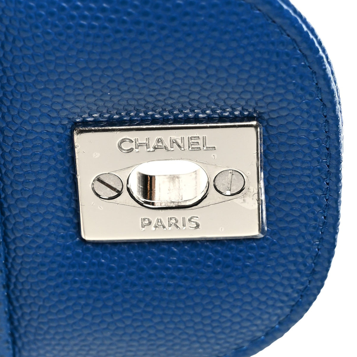 Caviar Chevron Quilted Jumbo Double Flap Blue wholesalehk.shop