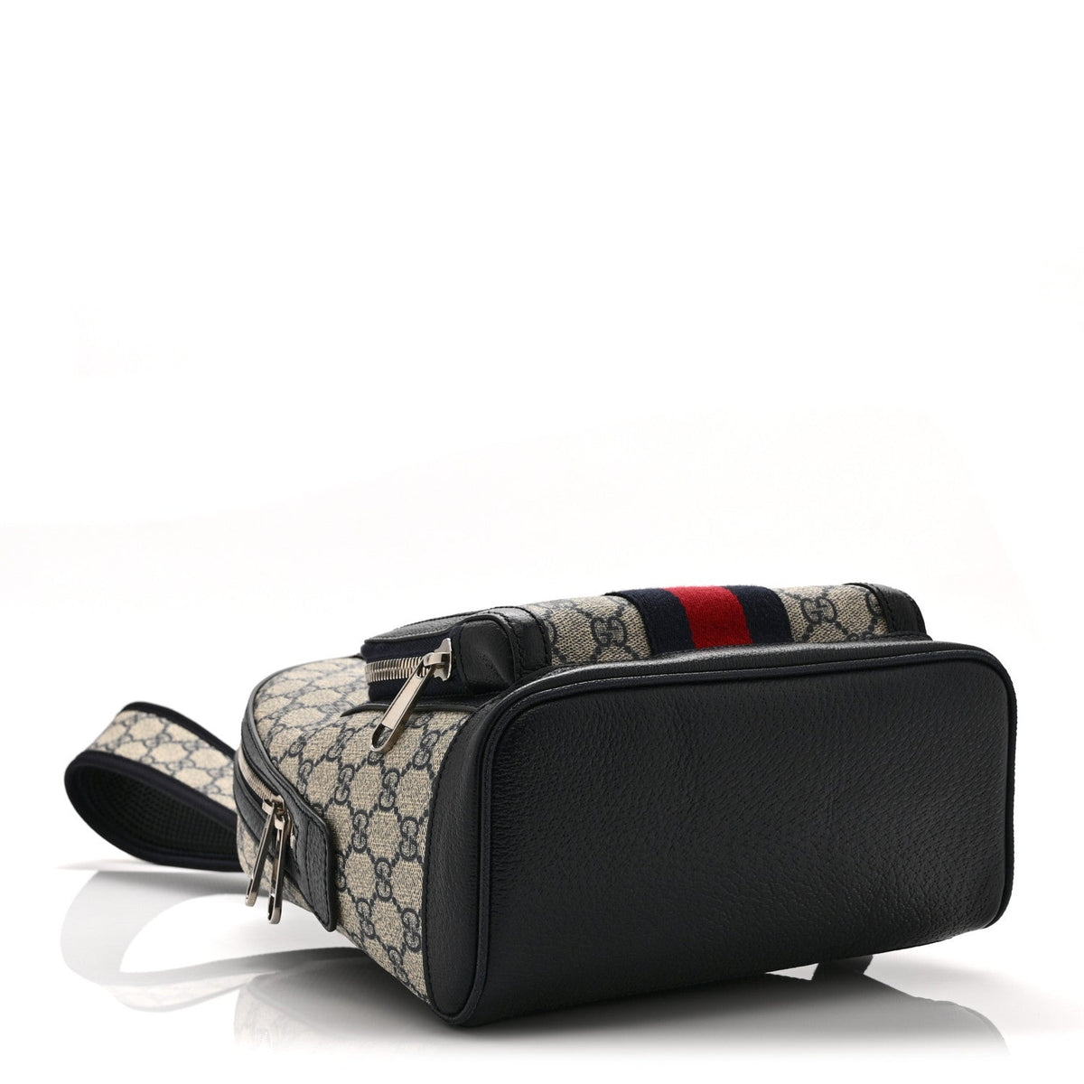 GG Supreme Monogram Textured Dollar Calfskin Web Small Ophidia Day Backpack Beige Blue Black wholesalehk.shop