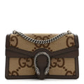 Monogram Jumbo GG Textured Dollar Calfskin Small Dionysus Shoulder Bag Camel Ebony New Acero wholesalehk.shop