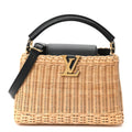 Rattan Calfskin Capucines BB Black £¨ Direct shipment via from wholesalehk.shop
