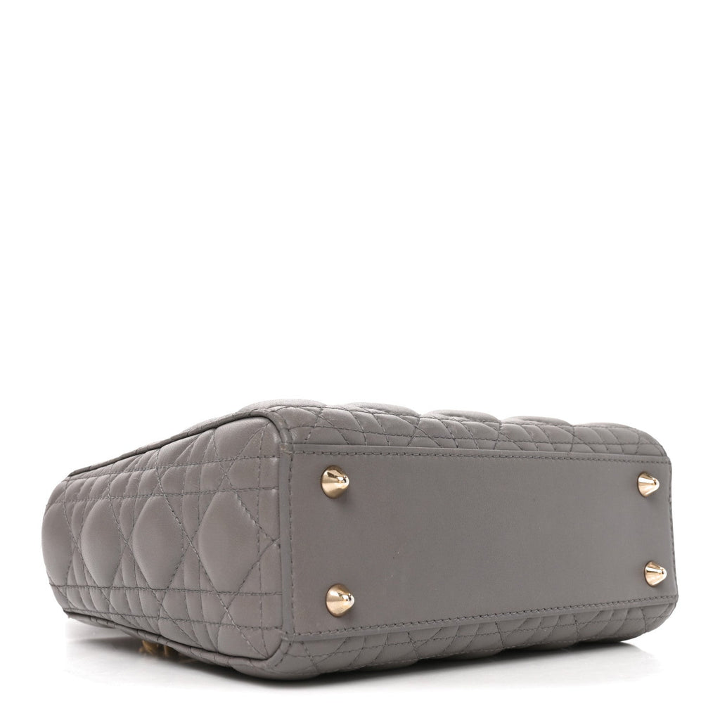 Lambskin Cannage Small My ABCDior Lady Dior Grey wholesalehk.shop