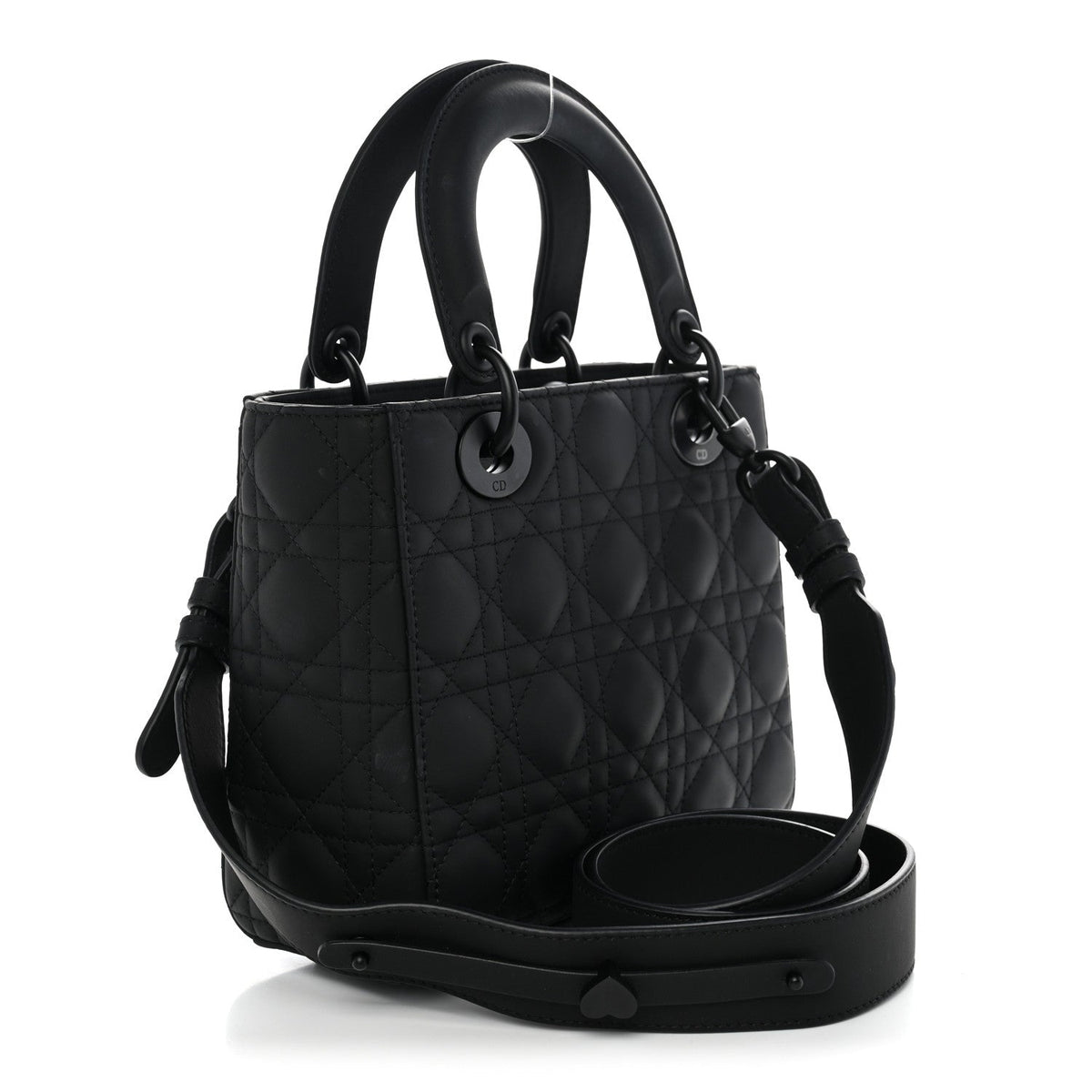 Ultra Matte Calfskin Cannage Small My ABCDior Lady Dior Black wholesalehk.shop