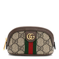 GG Supreme Monogram Web Ophidia Dome Key Pouch Beige New Acero wholesalehk.shop