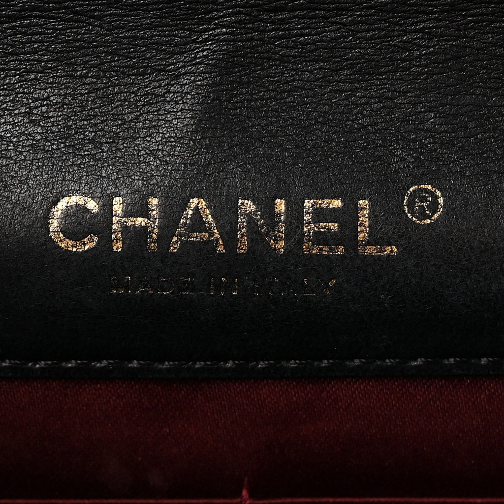 Lambskin Quilted Golden Class Wallet on Chain WOC Black wholesalehk.shop