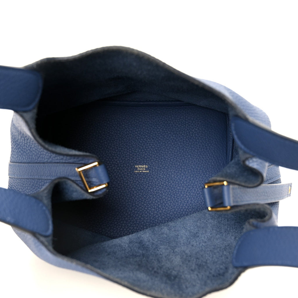 Taurillon Clemence Picotin Lock 22 MM Bleu Brighton £¨ Direct shipment via from wholesalehk.shop