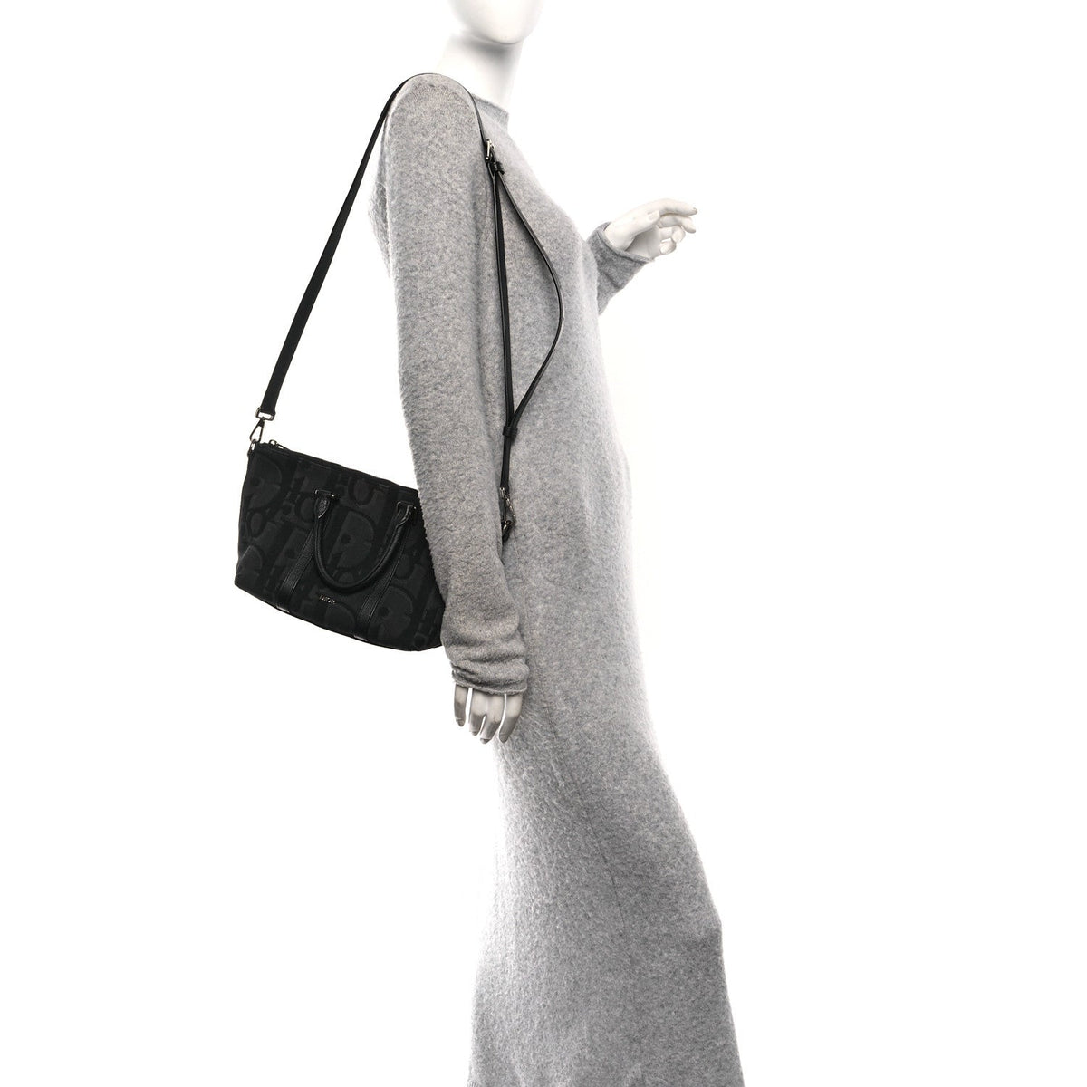 Maxi Oblique Jacquard Weekender 25 Black wholesalehk.shop
