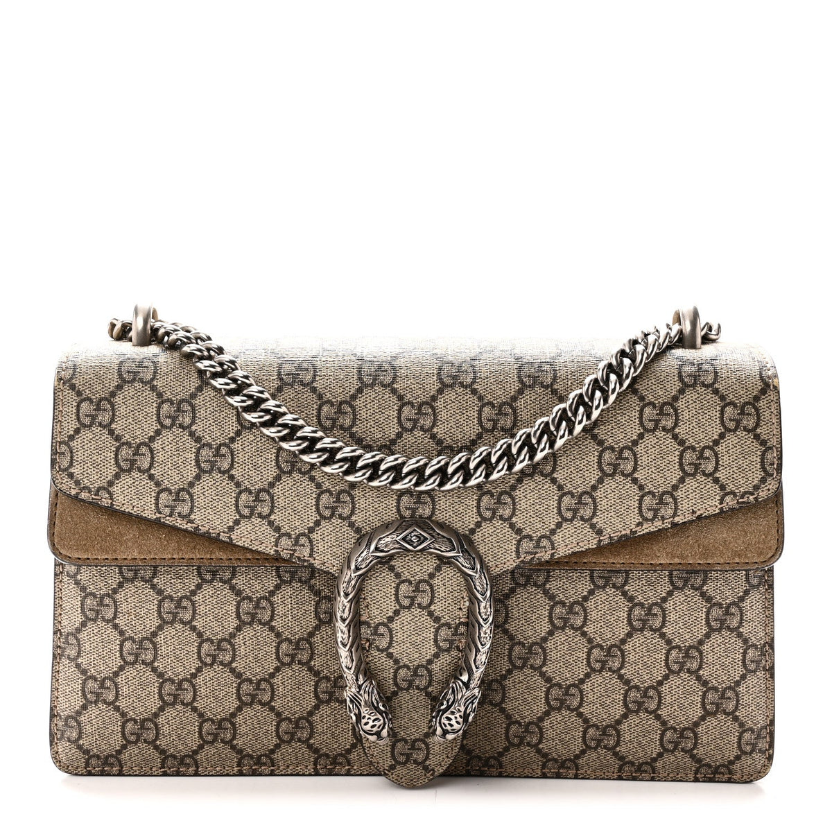 GG Supreme Monogram Small Dionysus Shoulder Bag Taupe wholesalehk.shop