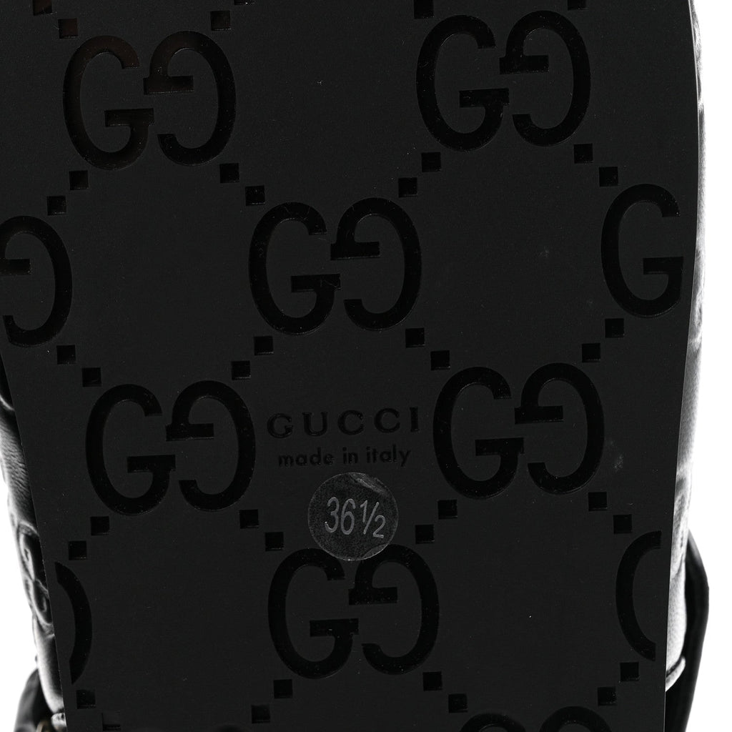Guccissima GG Embossed Womens Sandals 36.5 Black £¨ Direct shipment via from wholesalehk.shop