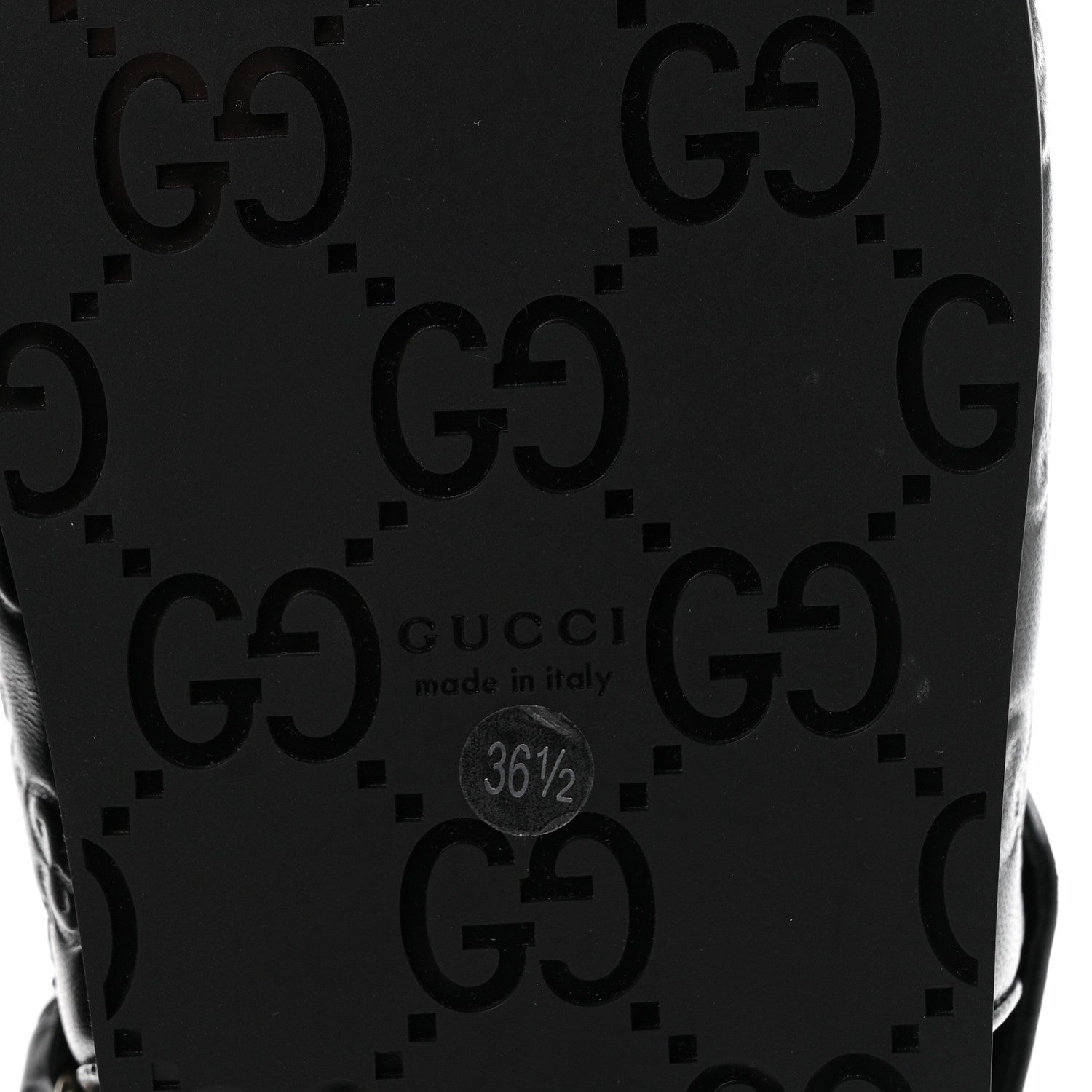 Guccissima GG Embossed Womens Sandals 36.5 Black £¨ Direct shipment via from wholesalehk.shop