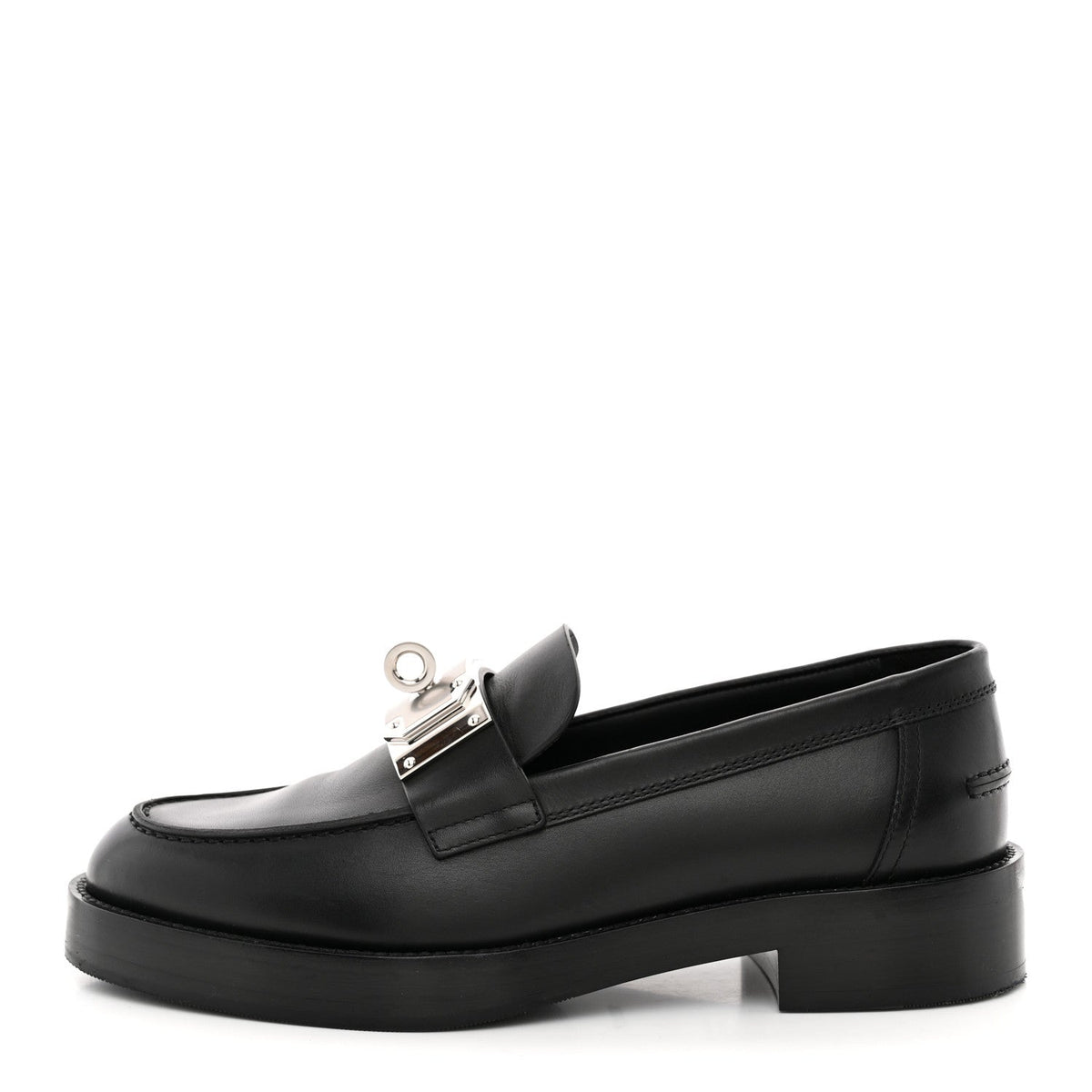 Calfskin Womens Hot Loafer 38 Black wholesalehk.shop