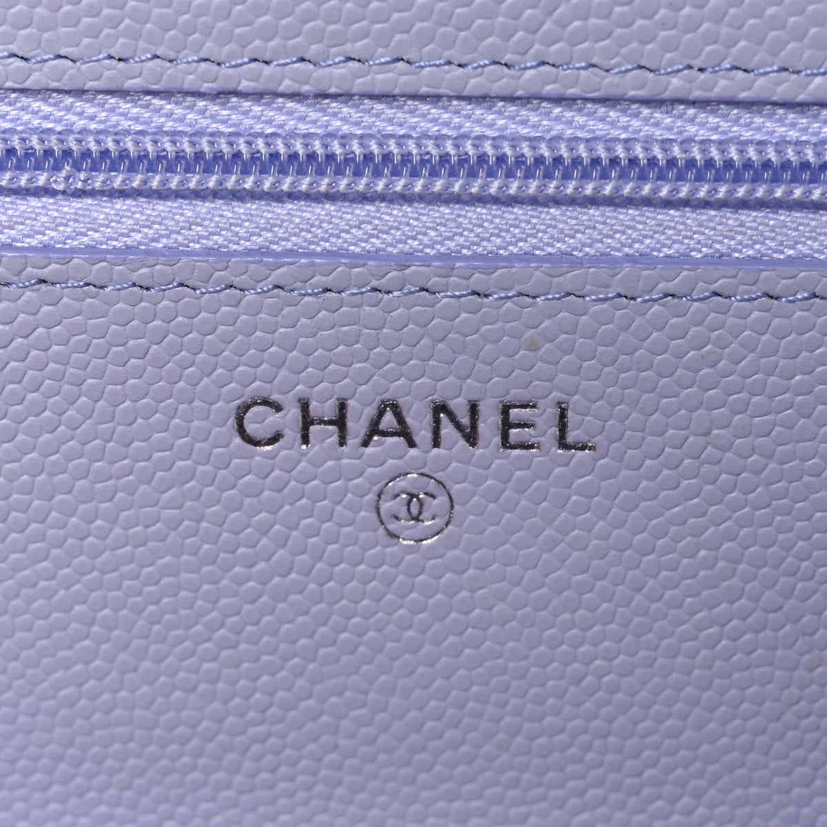 Caviar Quilted Wallet on Chain WOC Light Purple wholesalehk.shop