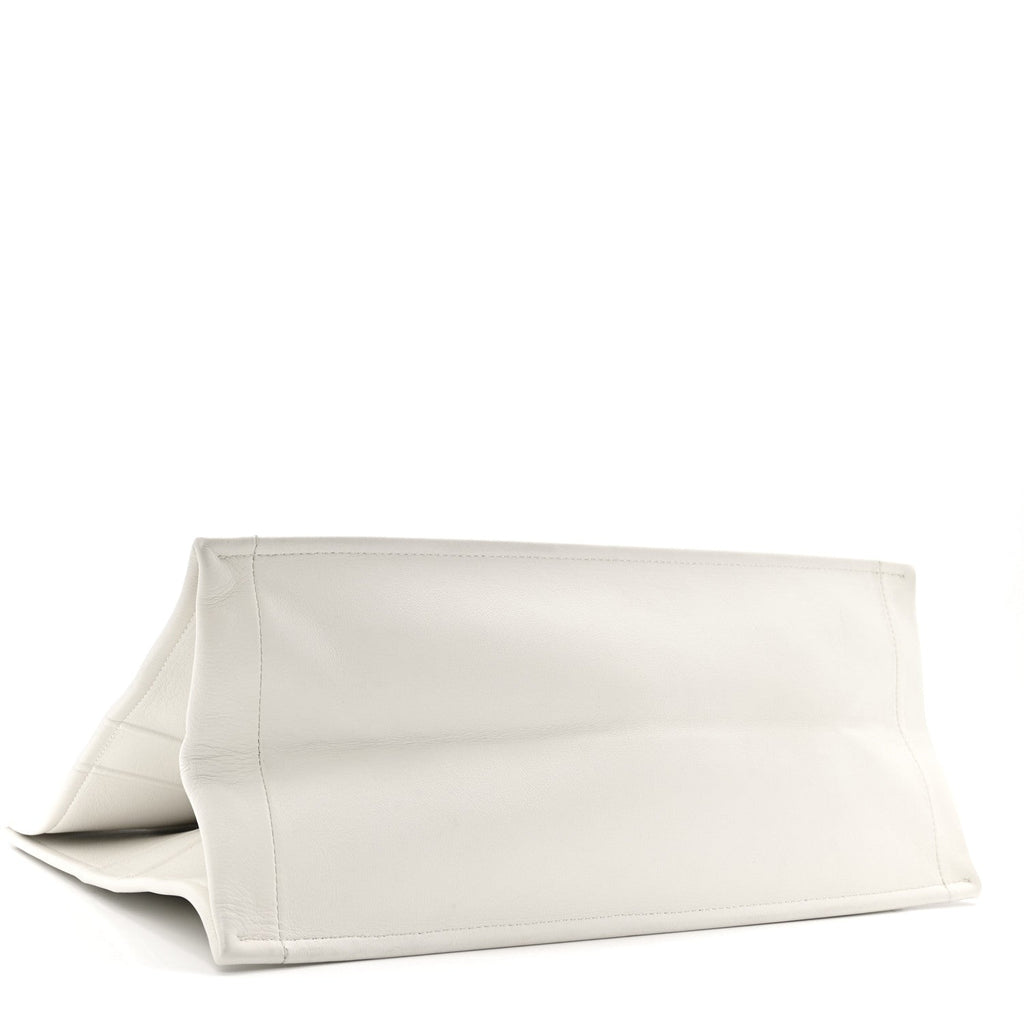 Calfskin Large Surrealism Book Tote Ivory £¨ Direct shipment via from wholesalehk.shop