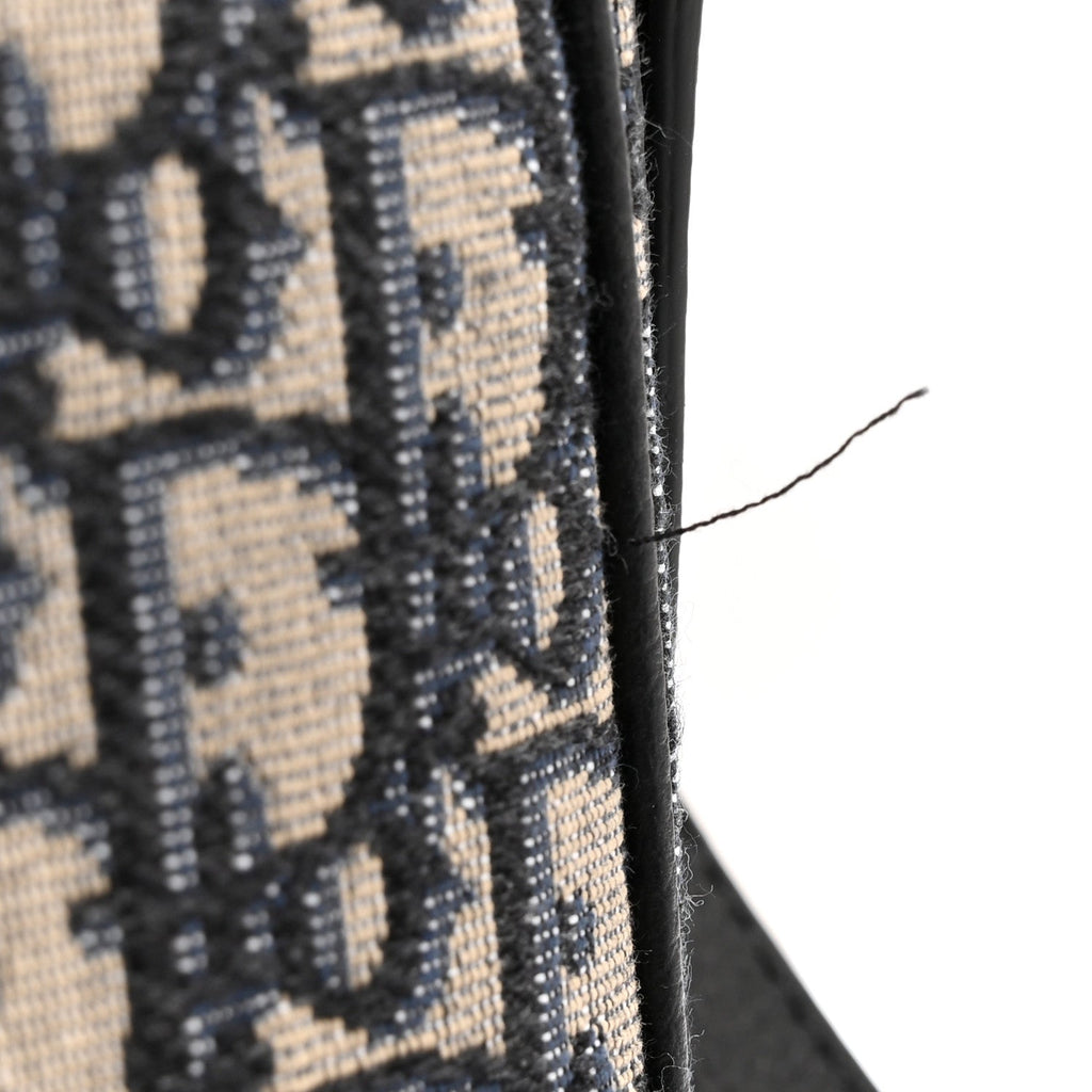 Grained Calfskin Oblique Saddle Messenger Black wholesalehk.shop