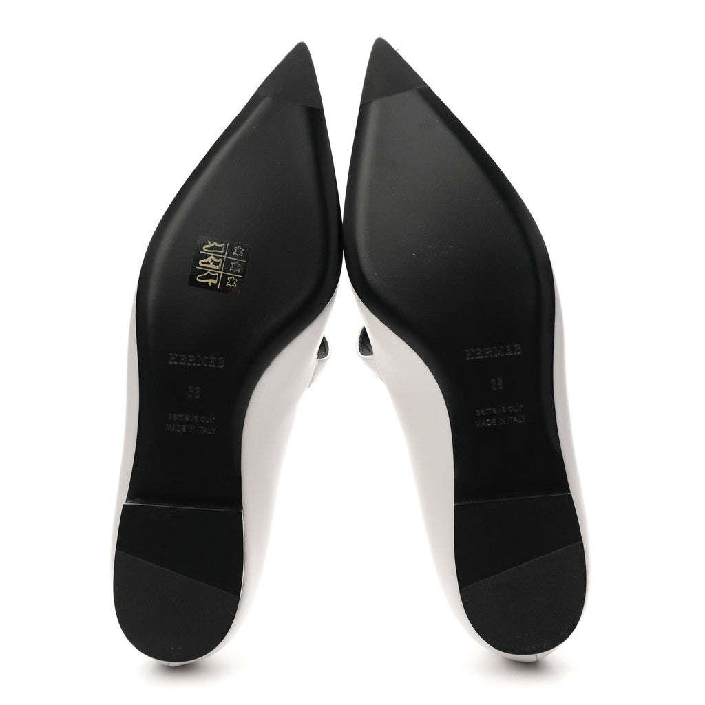 Calfskin Kelly Ballet Flat 38 Gris Clair wholesalehk.shop