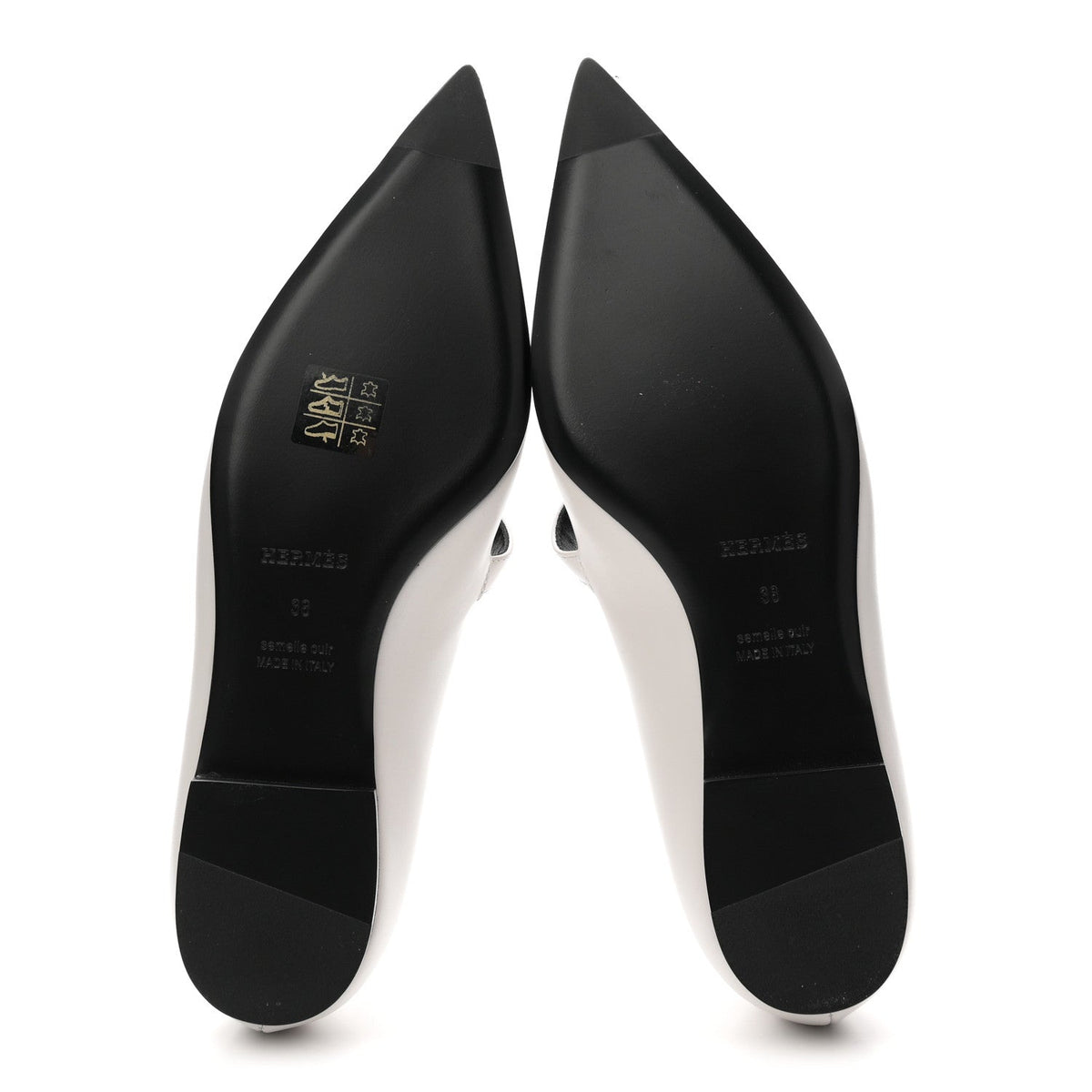 Calfskin Kelly Ballet Flat 38 Gris Clair wholesalehk.shop