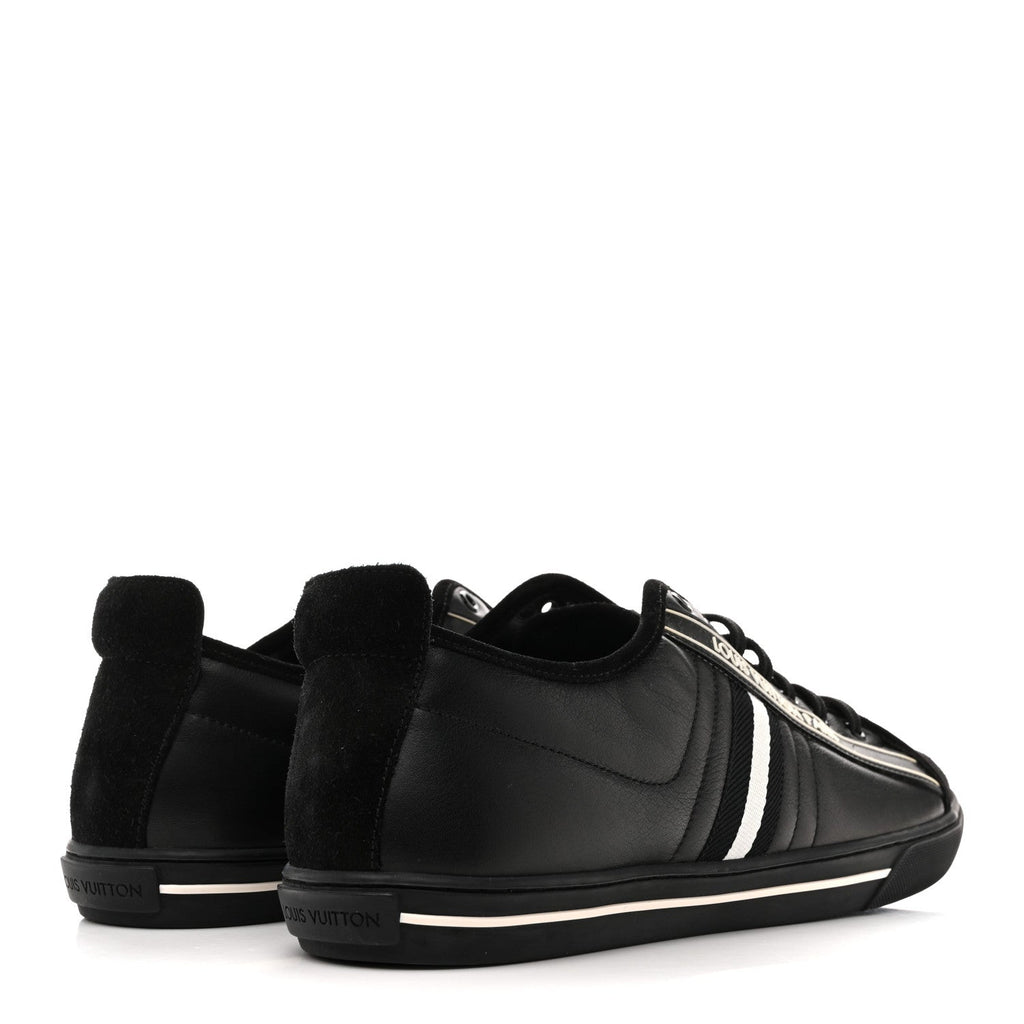 Calfskin Mens Cosmos Sneakers 8 Black £¨ Direct shipment via from wholesalehk.shop
