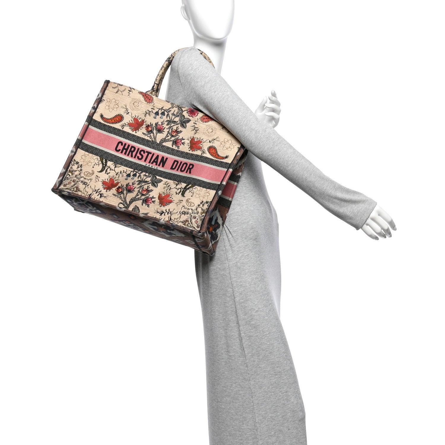 Canvas Embroidered Large Broderie Dior Flowers Book Tote Multicolor £¨ Direct shipment via from wholesalehk.shop