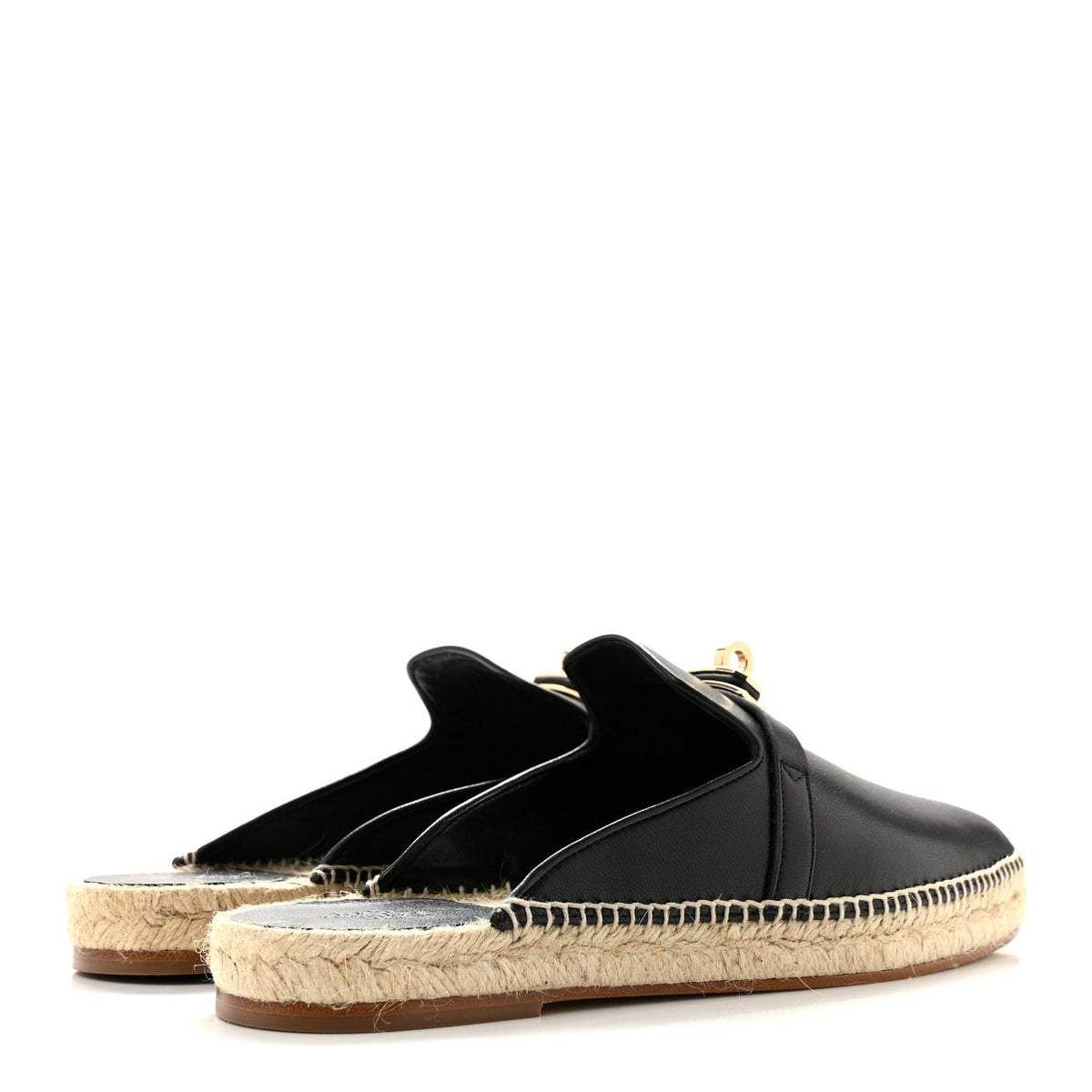 Goatskin Feria Espadrille 39 Black wholesalehk.shop