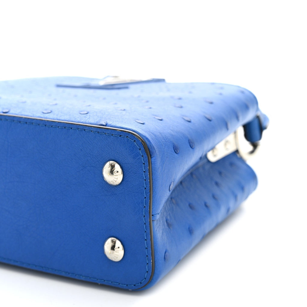 Ostrich Capucines Mini Saphir £¨ Direct shipment via from wholesalehk.shop