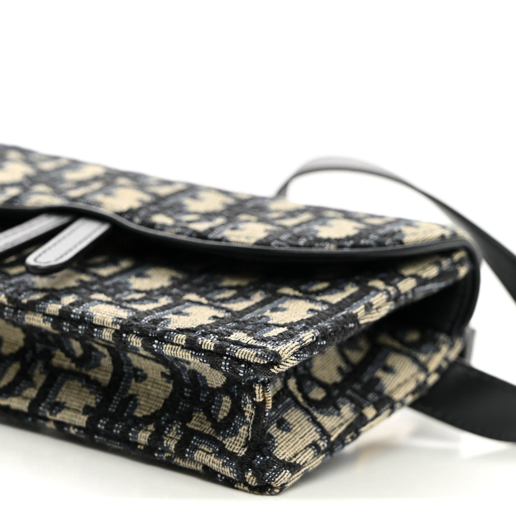 Oblique Saddle Belt Bag Blue wholesalehk.shop