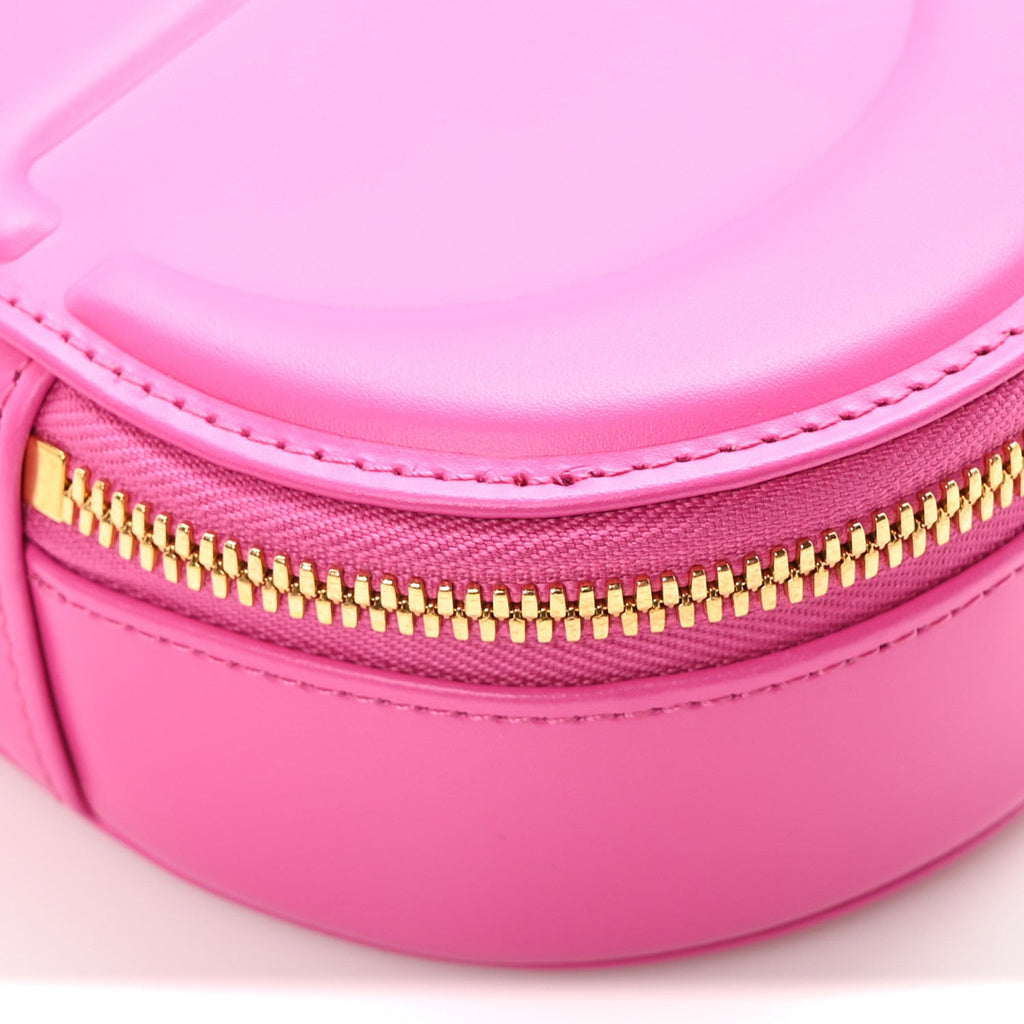 Calfskin CD Signature Oval Crossbody Camera Bag Rani Pink wholesalehk.shop