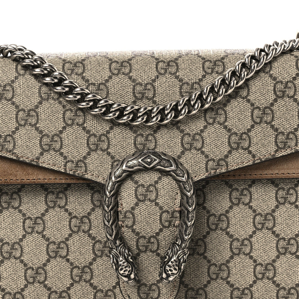 GG Supreme Monogram Small Dionysus Shoulder Bag Taupe Taupe wholesalehk.shop