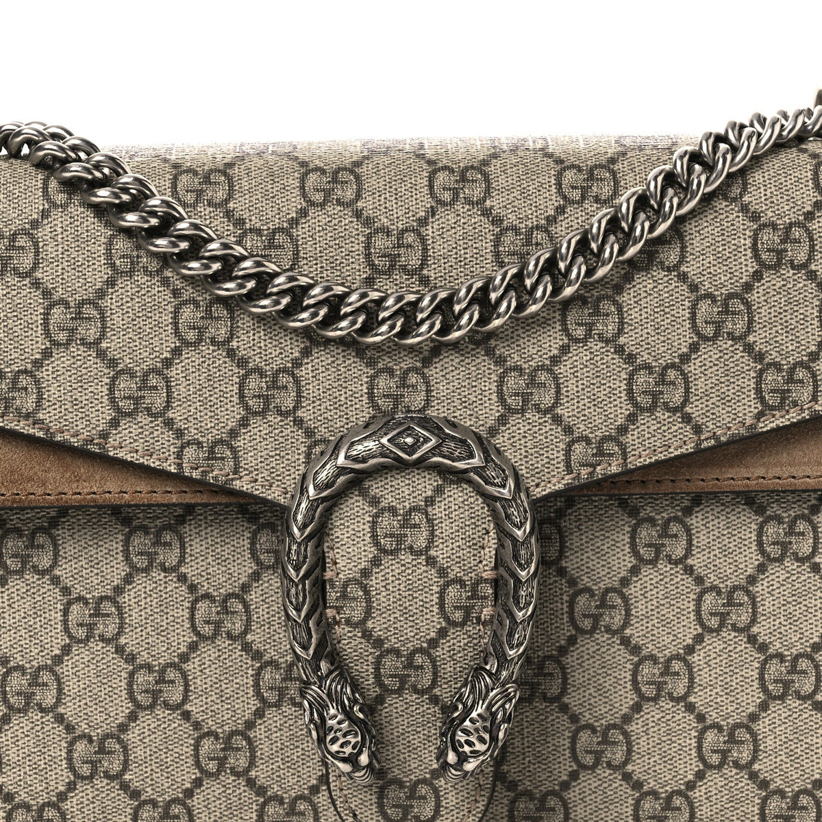 GG Supreme Monogram Small Dionysus Shoulder Bag Taupe Taupe wholesalehk.shop