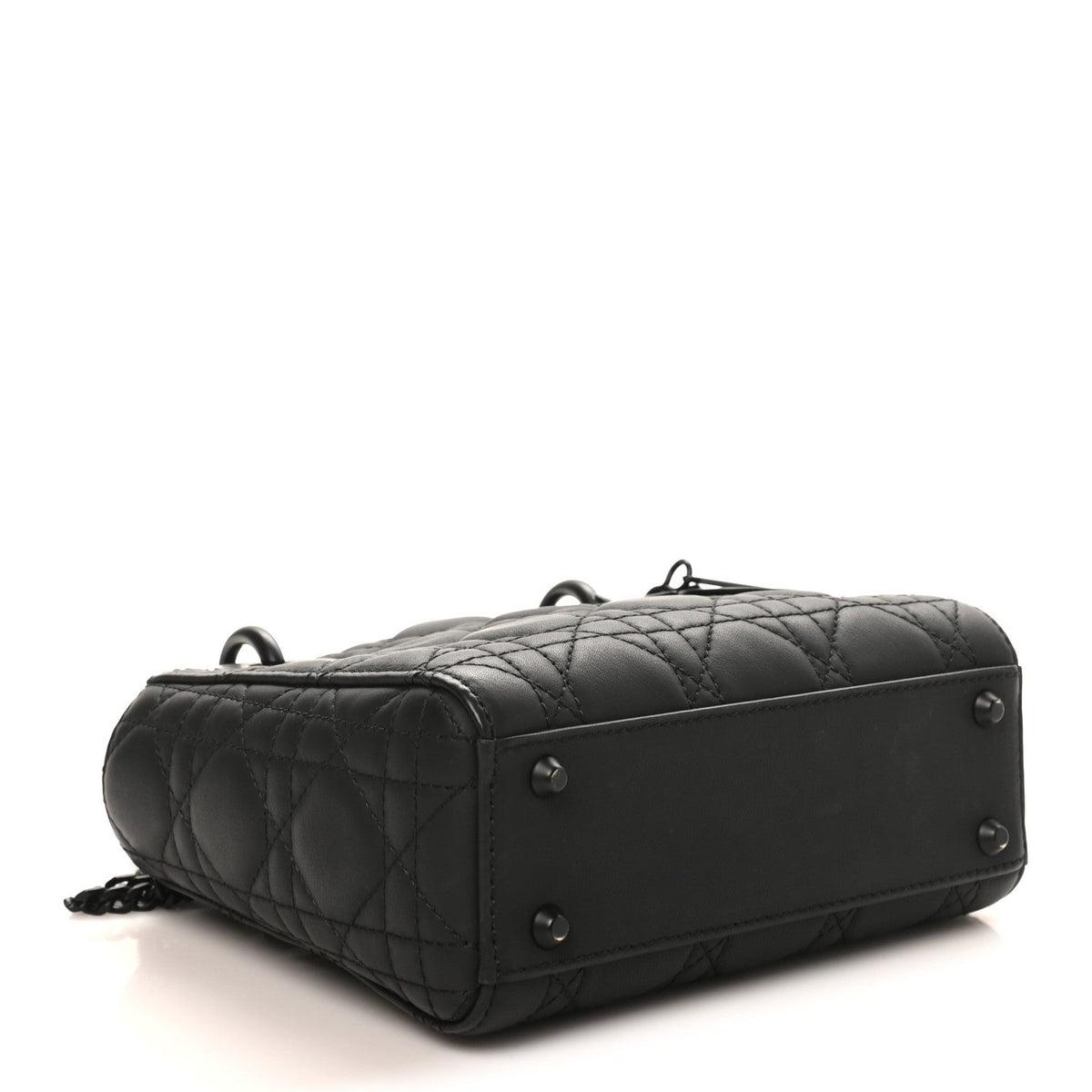 Ultra Matte Calfskin Cannage Mini Lady Dior Black wholesalehk.shop