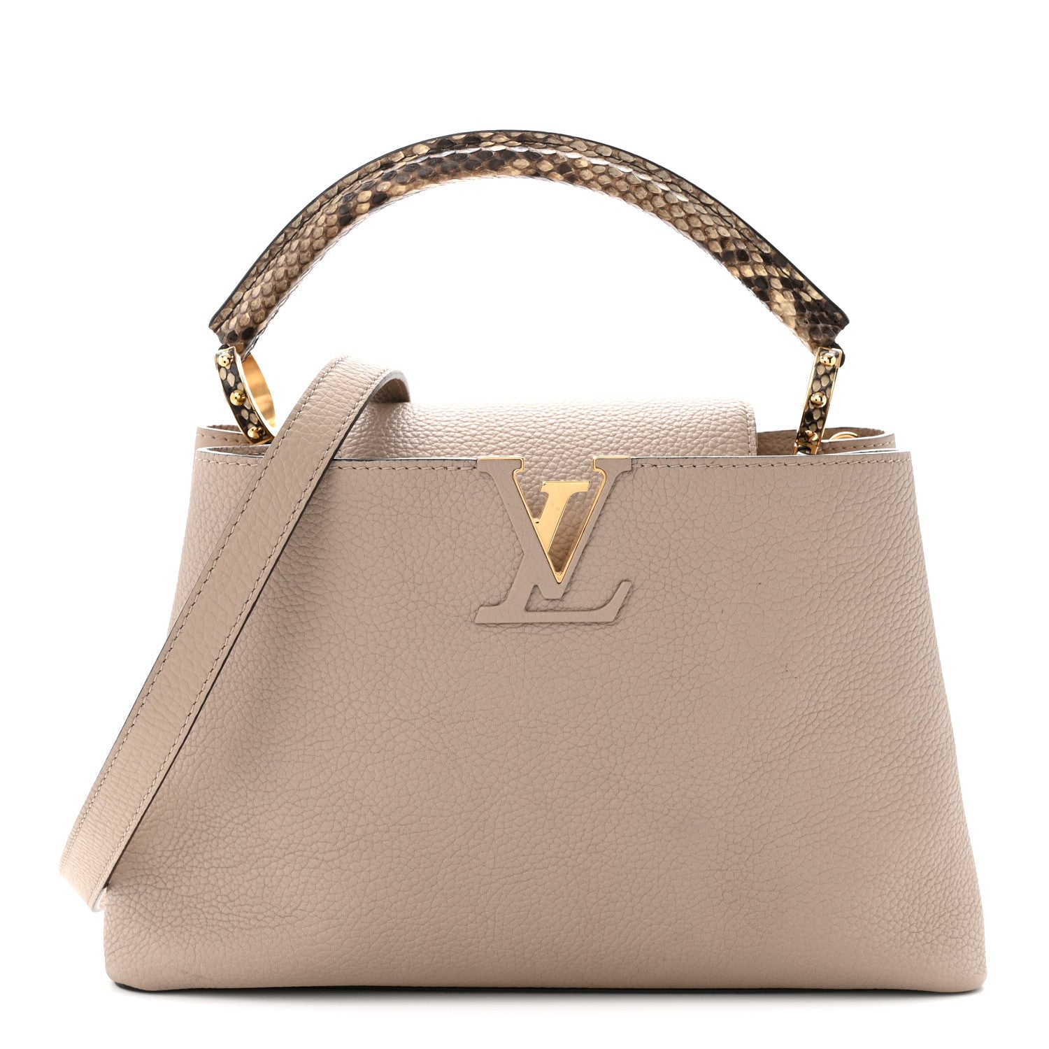 Taurillon Snakeskin Capucines PM Galet £¨ Direct shipment via from wholesalehk.shop