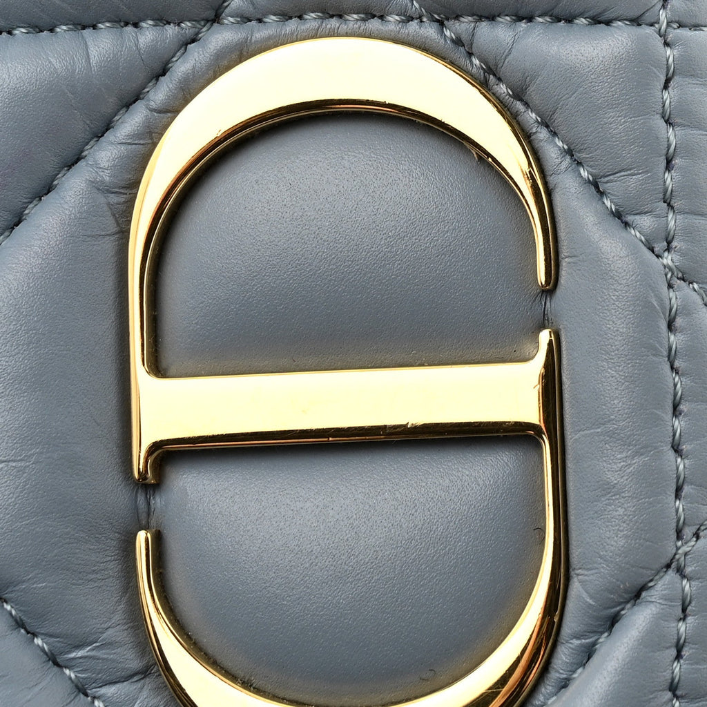 Lambskin Macrocannage Mini Dior Caro Bag Cloud Blue wholesalehk.shop