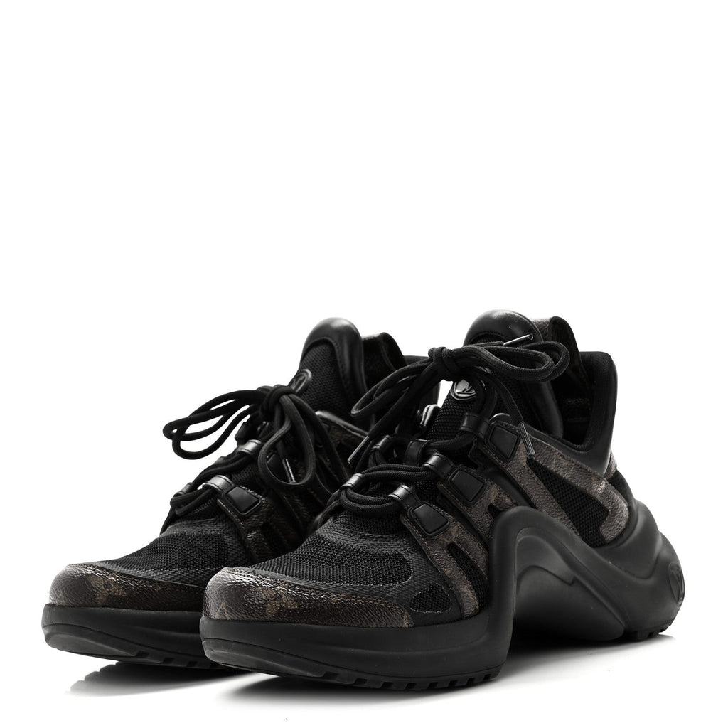 Calfskin Patent Monogram LV Archlight Sneakers 38 Black £¨ Direct shipment via from wholesalehk.shop