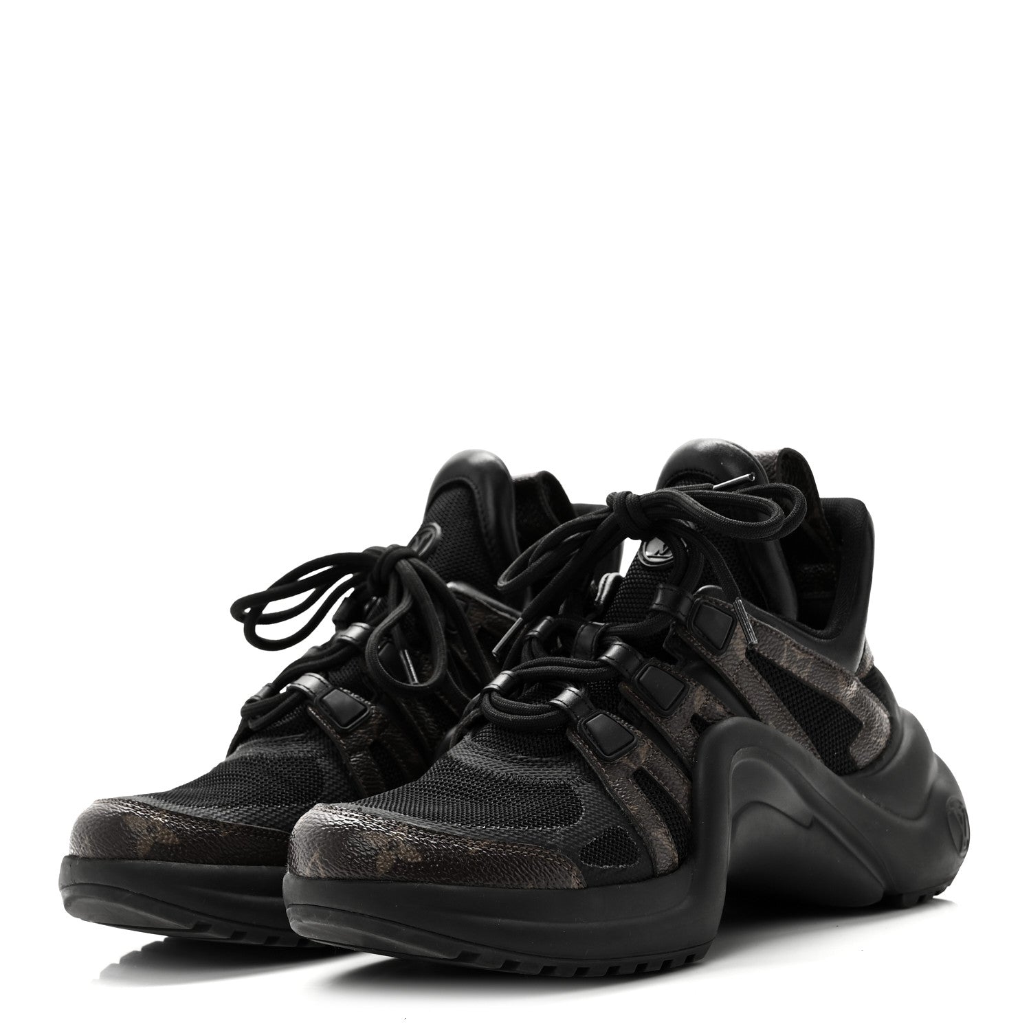 Calfskin Patent Monogram LV Archlight Sneakers 38 Black £¨ Direct shipment via from wholesalehk.shop