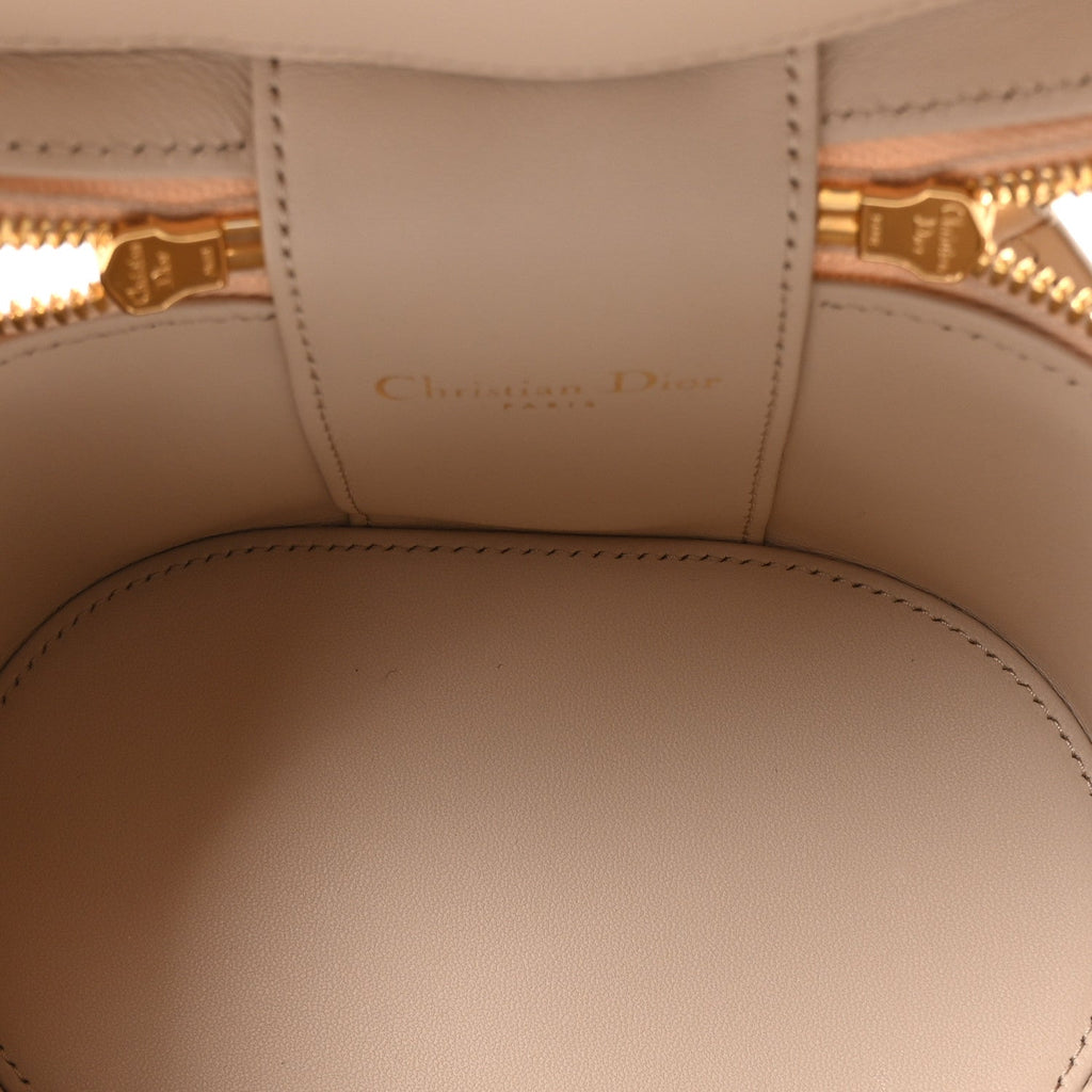 Calfskin CD Signature Vanity Caramel Beige wholesalehk.shop