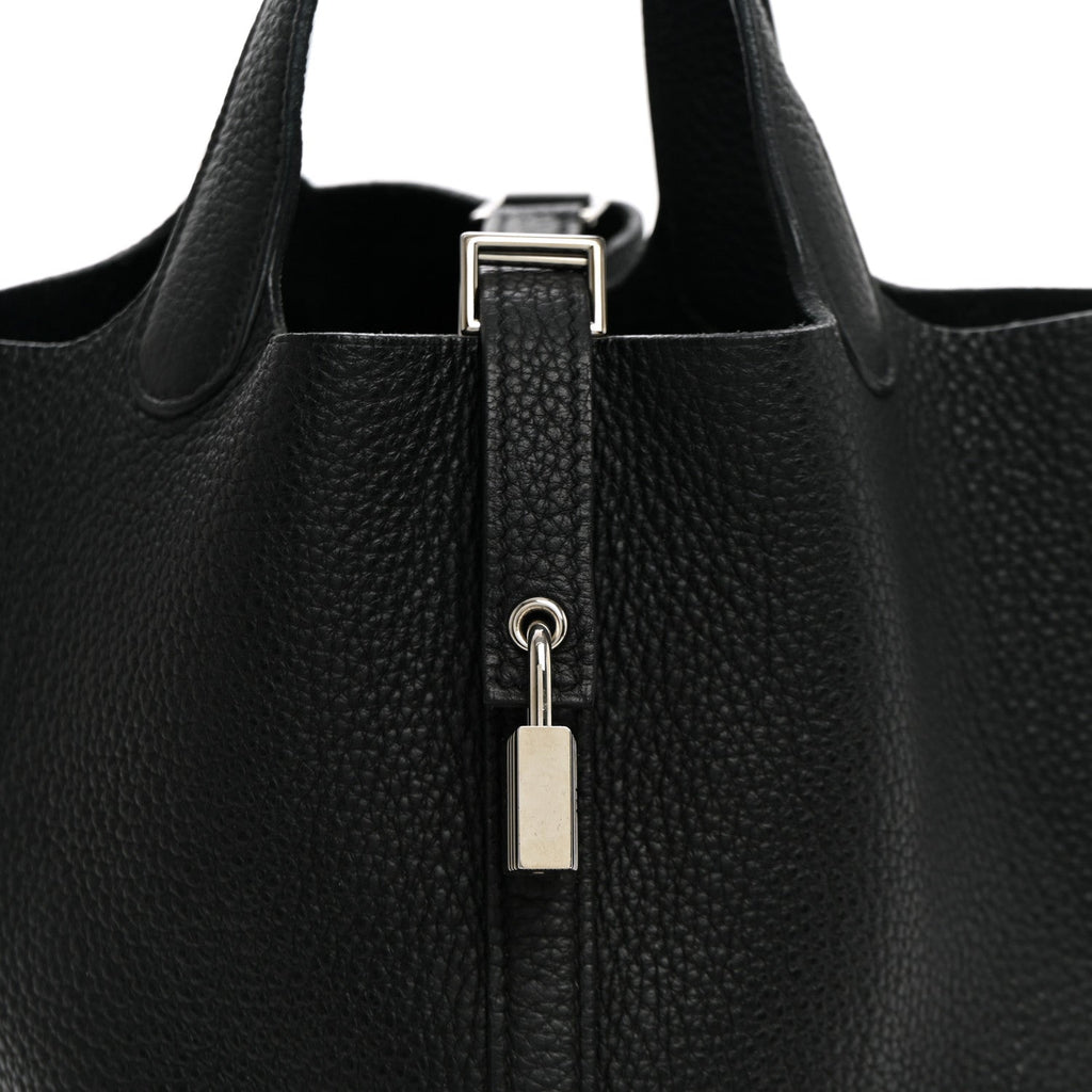 Taurillon Clemence Picotin Lock 18 PM Black £¨ Direct shipment via from wholesalehk.shop