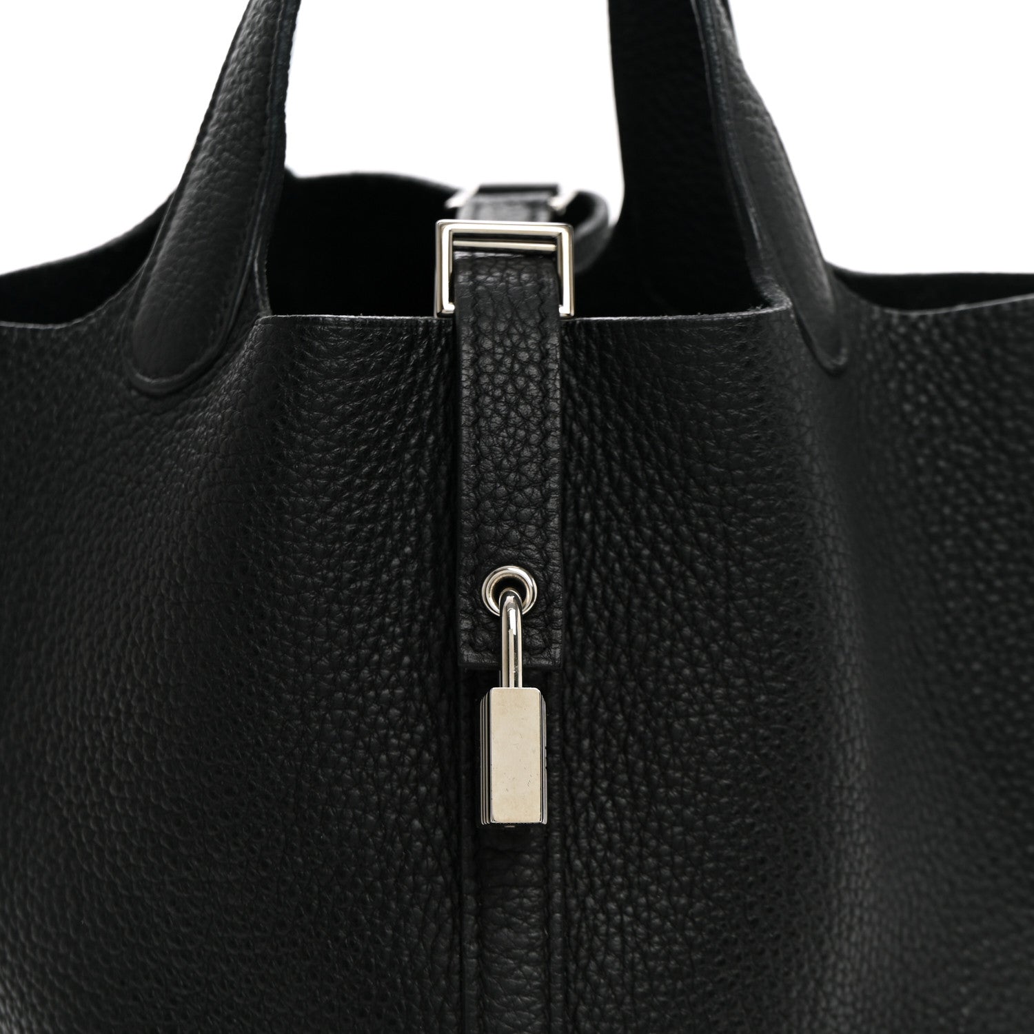 Taurillon Clemence Picotin Lock 18 PM Black £¨ Direct shipment via from wholesalehk.shop