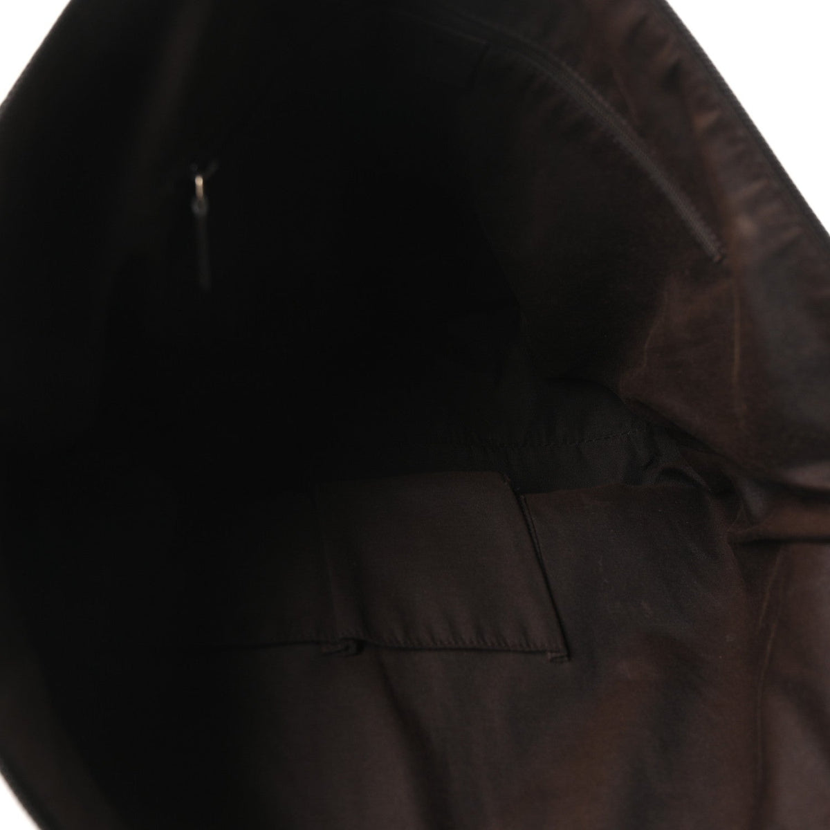 Calfskin Bamboo Top Handle Tote Dark Brown wholesalehk.shop