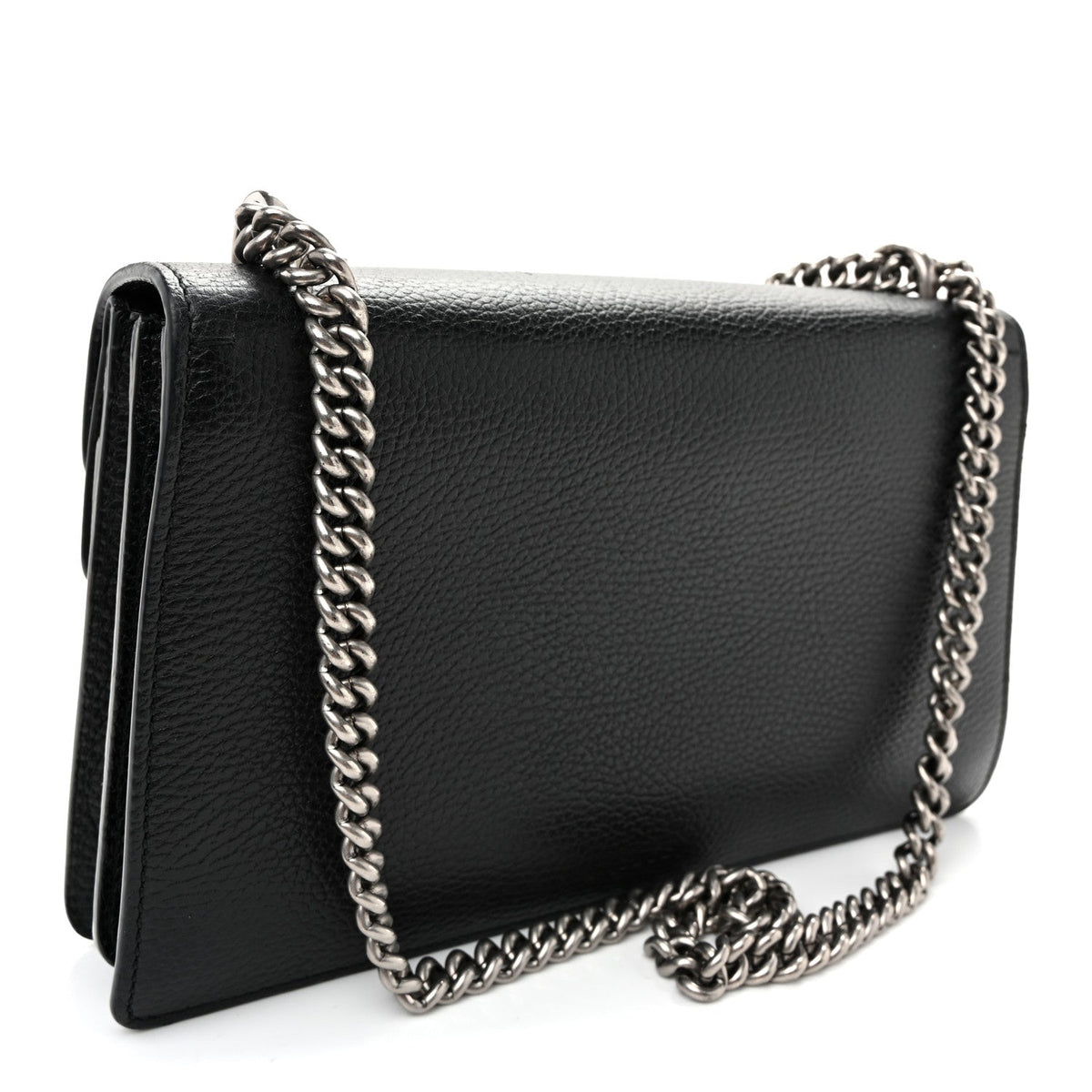 Pebbled Calfskin Small Dionysus Shoulder Bag Black wholesalehk.shop