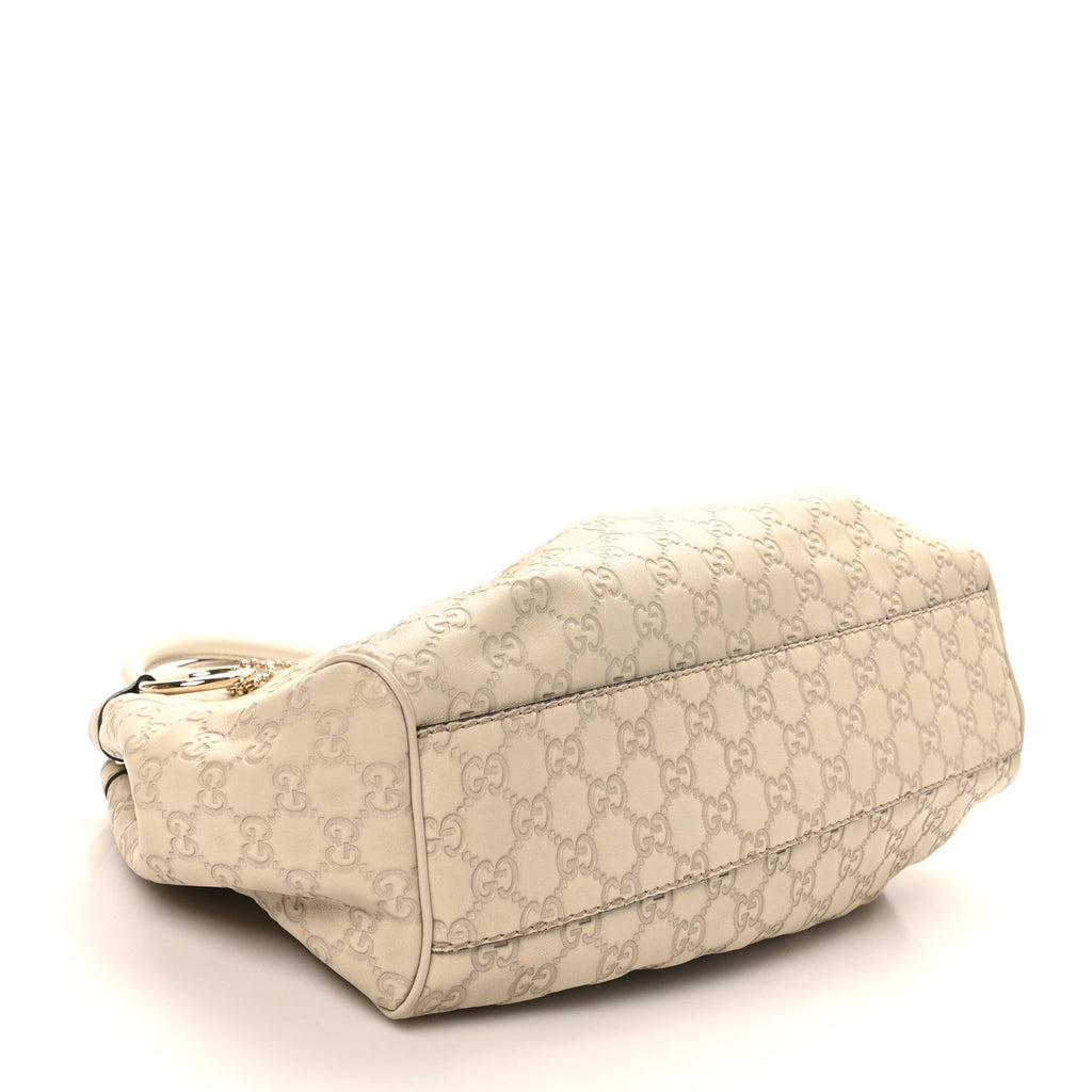 Guccissima Medium Sukey Tote Mystic White £¨ Direct shipment via from wholesalehk.shop