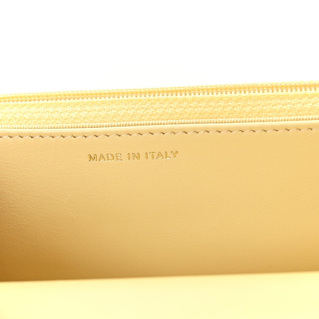 Lambskin Quilted Chanel 19 Wallet On Chain WOC Yellow wholesalehk.shop