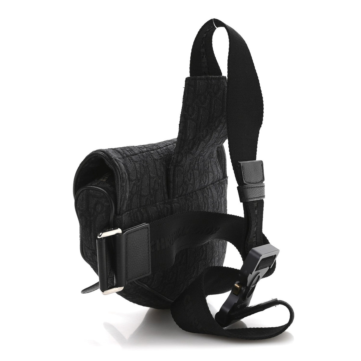Oblique Mens Saddle Bag Black Blue wholesalehk.shop