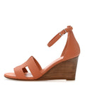 Calfskin Legend Wedge Sandals 36 Rouge Blush wholesalehk.shop