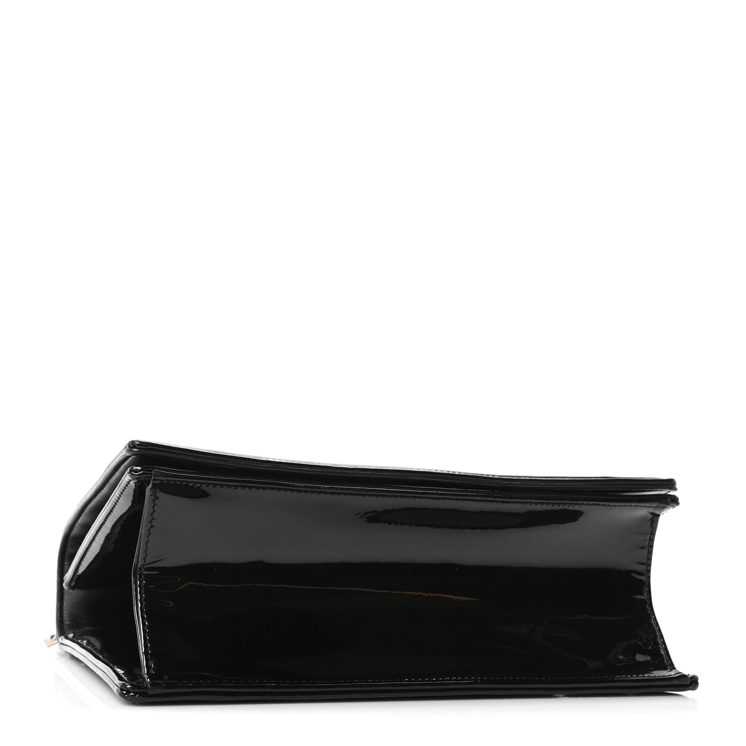 Patent Medium Diorama Flap Bag Black ¡§ Direct shipment via from wholesalehk.shop
