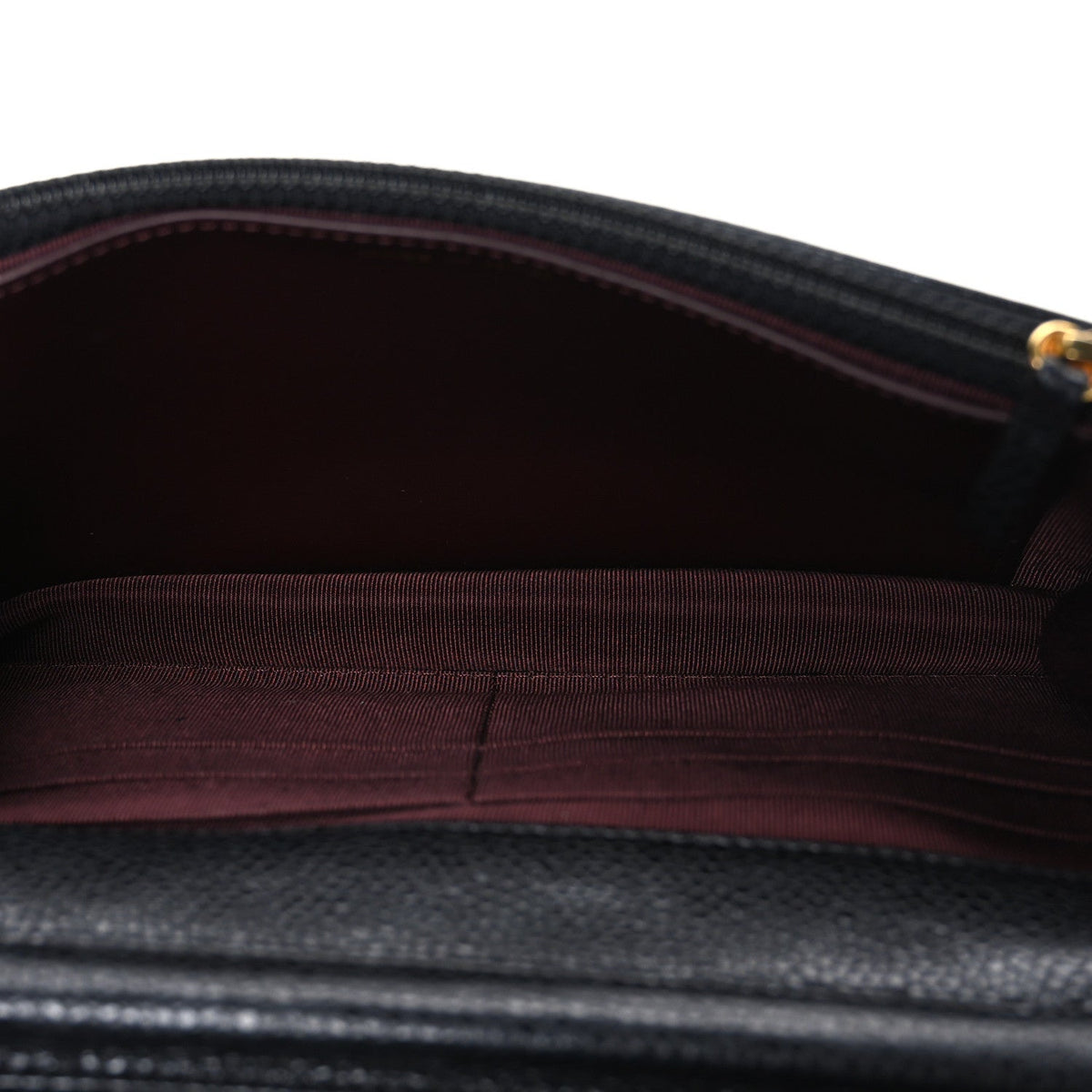 Caviar Quilted Wallet on Chain WOC Black wholesalehk.shop