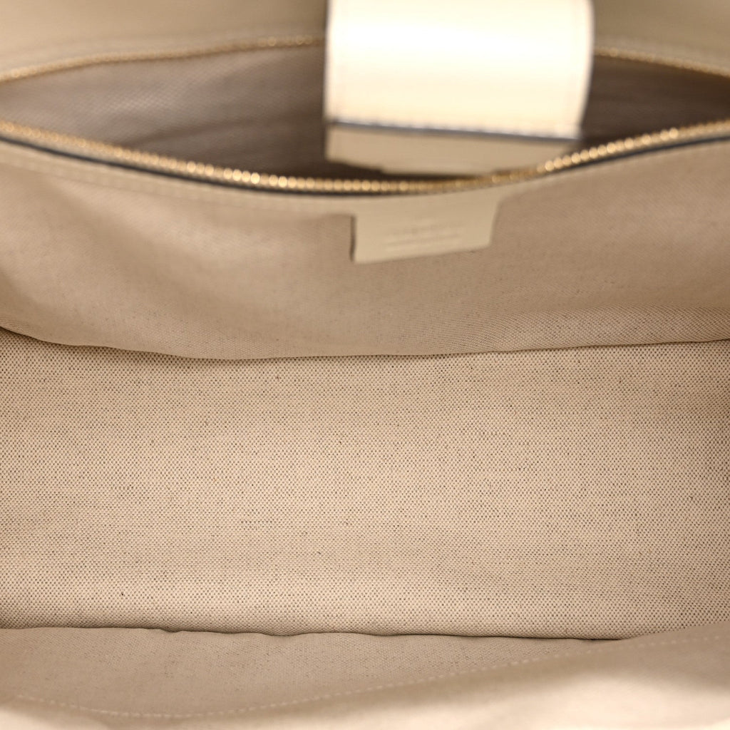 Monogram New Sakai Calfskin Lux Horsebit 1955 Tote Beige Ebony Mystic White wholesalehk.shop