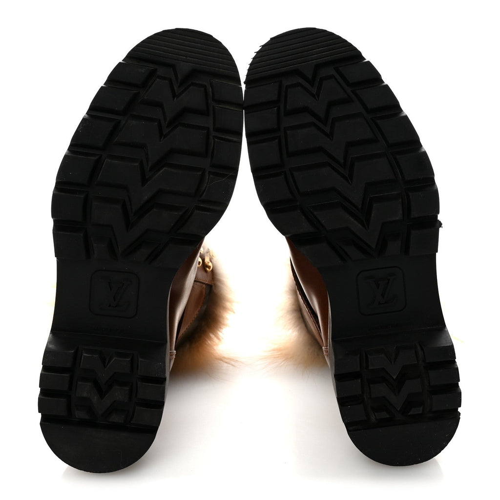 Calfskin Fur Territory Flat Ranger Combat Boots 37 Cognac £¨ Direct shipment via from wholesalehk.shop