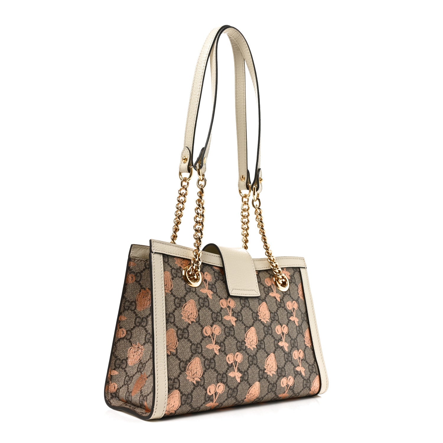GG Supreme Monogram Berry Textured Dollar Calfskin Small Padlock Tote Beige Ebony Light Copper Mystic White £¨ Direct shipment via from wholesalehk.shop