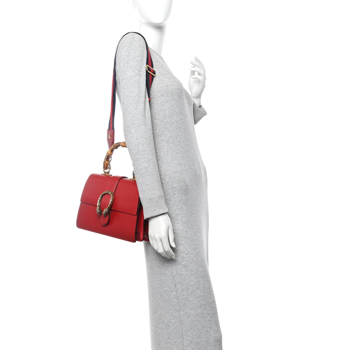 Dollar Calfskin Crystal Web Medium Dionysus Bamboo Top Handle Bag Hibiscus Red Black Diamond wholesalehk.shop