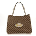 Monogram New Sakai Calfskin Lux Horsebit 1955 Tote Beige Ebony Mystic White wholesalehk.shop