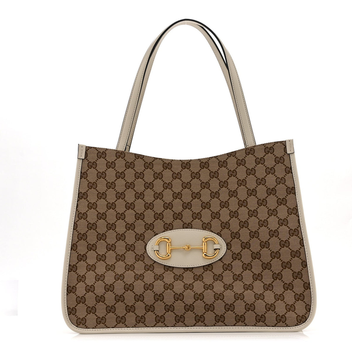 Monogram New Sakai Calfskin Lux Horsebit 1955 Tote Beige Ebony Mystic White wholesalehk.shop